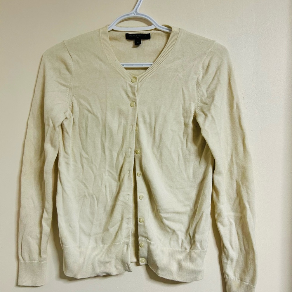 Banana Republic Cream Women's Cardigan